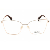 Max Mara Women's Eyeglasses - Shiny Rose Gold Metal Cat Eye Full Rim | MM5048 028 ,