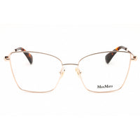 Max Mara Women's Eyeglasses - Pink Gold Metal Cat Eye Full Rim Frame | MM5048 033 ,