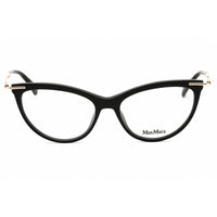 Max Mara Women's Eyeglasses - Shiny Black Acetate Cat Eye Full Rim Frame | MM5049 001 ,