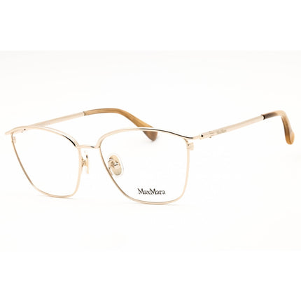 Max Mara Women's Eyeglasses - Pale Gold Metal Cat Eye Full Rim Frame | MM5056 032 ,