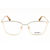 Max Mara Women's Eyeglasses - Pale Gold Metal Cat Eye Full Rim Frame | MM5056 032 ,