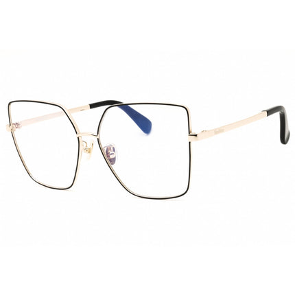 Max Mara Women's Eyeglasses - Black/Other Metal Oversized Full Rim | MM5073-H-B 005 ,