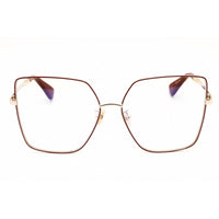 Max Mara Women's Eyeglasses - Red/Other Metal Oversized Full Rim | MM5073-H-B 068 ,