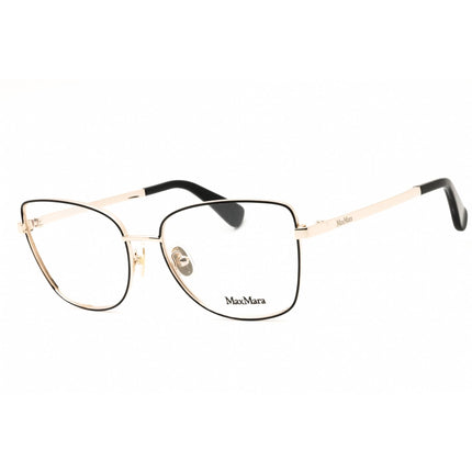 Max Mara Women's Eyeglasses - Black/Other Metal Cat Eye Full Rim Frame | MM5074 005 ,