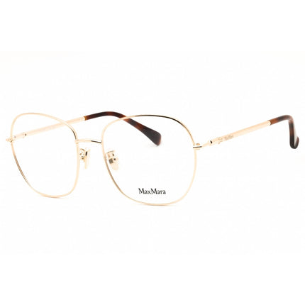 Max Mara Women's Eyeglasses - Pale Gold Metal Cat Eye Full Rim Frame | MM5077-H 032 ,