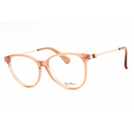 Max Mara Women's Eyeglasses - Beige/Other Acetate Cat Eye Full Rim Frame | MM5078 059 ,