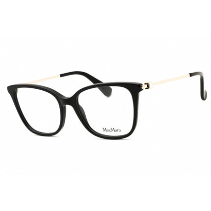 Max Mara Women's Eyeglasses - Shiny Black Acetate Cat Eye Full Rim Frame | MM5079 001 ,