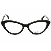 Max Mara Women's Eyeglasses - Shiny Black Acetate Cat Eye Full Rim Frame | MM5083 001 ,