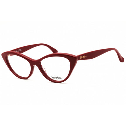 Max Mara Women's Eyeglasses - Shiny Red Acetate Cat Eye Full Rim Frame | MM5083 066 ,
