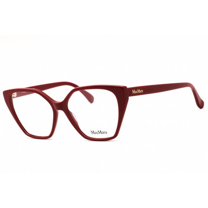 Max Mara Women's Eyeglasses - Shiny Red Acetate Cat Eye Full Rim Frame | MM5085 066 ,