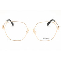 Max Mara Women's Eyeglasses - Pale Gold Metal Geometric Full Rim Frame | MM5087-D 032 ,