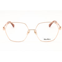 Max Mara Women's Eyeglasses - Pink Gold Metal Geometric Full Rim Frame | MM5087-D 033 ,