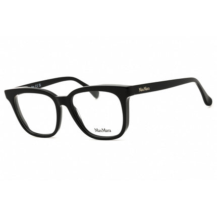 Max Mara Women's Eyeglasses - Shiny Black Acetate Square Full Rim Frame | MM5095 001 ,