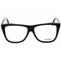Max Mara Women's Eyeglasses - Shiny Black Acetate Square Full Rim Frame | MM5096 001 ,