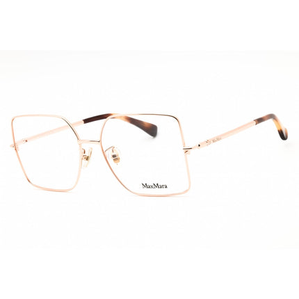 Max Mara Women's Eyeglasses - Pink Gold Metal Square Full Rim Frame | MM5098-H 033 ,