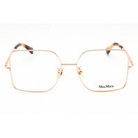 Max Mara Women's Eyeglasses - Pink Gold Metal Square Full Rim Frame | MM5098-H 033 ,