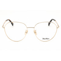 Max Mara Women's Eyeglasses - Pale Gold Metal Oval Full Rim Frame | MM5099-H 032 ,