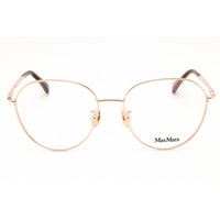 Max Mara Women's Eyeglasses - Pink Gold Metal Round Full Rim Frame | MM5099-H 033 ,
