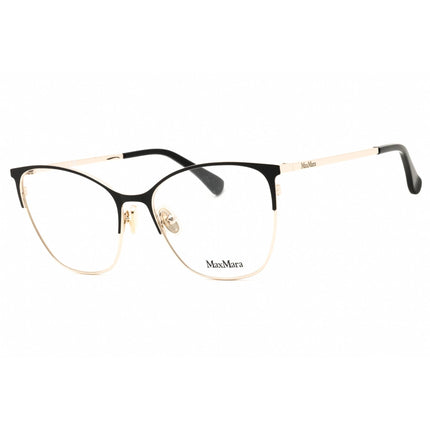 Max Mara Women's Eyeglasses - Black/Other Metal Cat Eye Full Rim Frame | MM5104 005 ,
