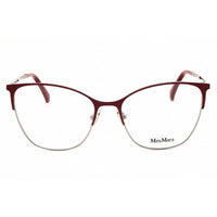 Max Mara Women's Eyeglasses - Shiny Palladium Metal Cat Eye Full Rim | MM5104 016 ,