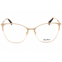Max Mara Women's Eyeglasses - Shiny Rose Gold Metal Cat Eye Full Rim | MM5104 028 ,
