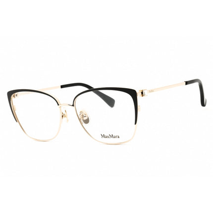 Max Mara Women's Eyeglasses - Black/Other Metal Cat Eye Full Rim Frame | MM5106 005 ,