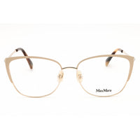 Max Mara Women's Eyeglasses - Shiny Rose Gold Metal Cat Eye Full Rim | MM5106 028 ,