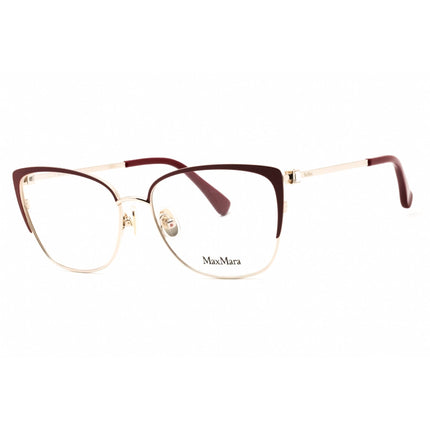 Max Mara Women's Eyeglasses - Pale Gold Metal Cat Eye Full Rim Frame | MM5106 032 ,