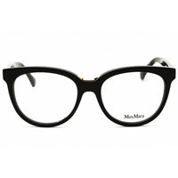 Max Mara Women's Eyeglasses - Shiny Black Acetate Round Full Rim Frame | MM5110 001 ,
