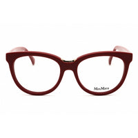 Max Mara Women's Eyeglasses - Shiny Red Acetate Round Full Rim Frame | MM5110 066 ,