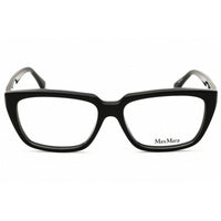 Max Mara Women's Eyeglasses - Shiny Black Acetate Rectangular Full Rim | MM5112 001 ,