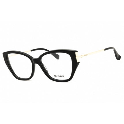 Max Mara Men's Eyeglasses - Shiny Black Acetate Cat Eye Full Rim Frame | MM5117 001 ,
