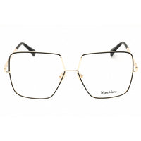Max Mara Women's Eyeglasses - Shiny Black Metal Oversized Full Rim Frame | MM5120 001 ,