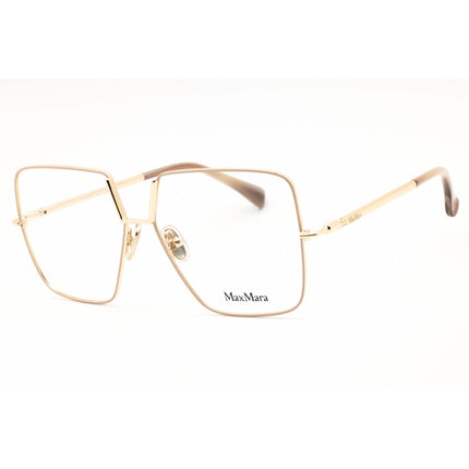 Max Mara Women's Eyeglasses - Ivory Metal Oversized Shape Full Rim Frame | MM5120 025 ,