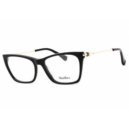 Max Mara Women's Eyeglasses - Shiny Black Acetate Cat Eye Full Rim Frame | MM5128 001 ,