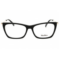 Max Mara Women's Eyeglasses - Shiny Black Acetate Cat Eye Full Rim Frame | MM5128 001 ,