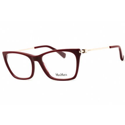 Max Mara Women's Eyeglasses - Shiny Bordeaux Acetate Cat Eye Full Rim | MM5128 069 ,