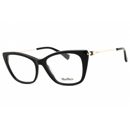Max Mara Women's Eyeglasses - Shiny Black Acetate Cat Eye Full Rim Frame | MM5129 001 ,