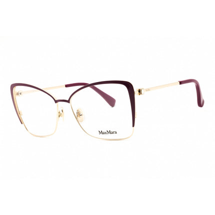 Max Mara Women's Eyeglasses - Shiny Violet Metal Cat Eye Full Rim Frame | MM5130 081 ,