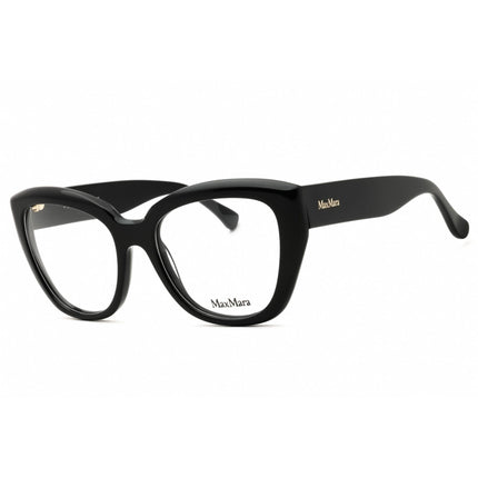 Max Mara Women's Eyeglasses - Shiny Black Acetate Cat Eye Full Rim Frame | MM5134 001 ,