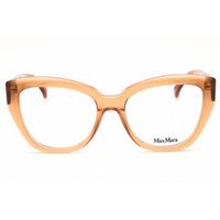 Max Mara Women's Eyeglasses - Shiny Light Brown Acetate Cat Eye Full Rim | MM5134 045 ,