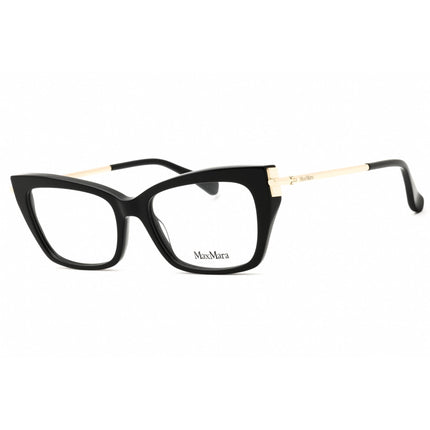 Max Mara Women's Eyeglasses - Shiny Black Acetate Cat Eye Full Rim Frame | MM5137 001 ,
