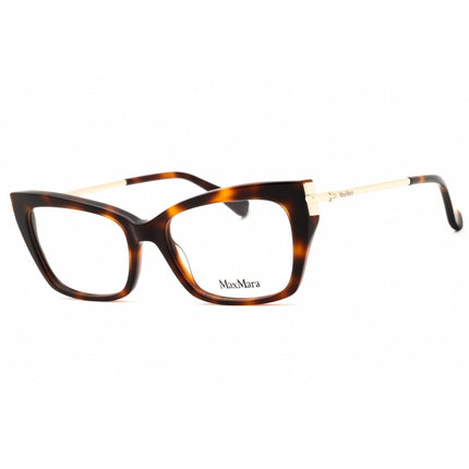 Max Mara Women's Eyeglasses - Dark Havana Acetate Cat Eye Full Rim Frame | MM5137 052 ,