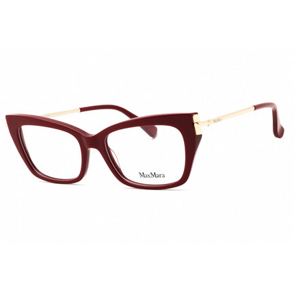 Max Mara Women's Eyeglasses - Shiny Red Acetate Cat Eye Full Rim Frame | MM5137 066 ,