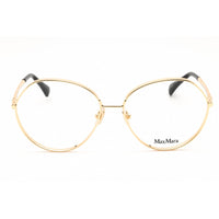 Max Mara Women's Eyeglasses - Shiny Deep Gold Metal Round Full Rim Frame | MM5139 030 ,