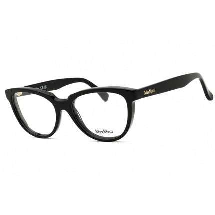 Max Mara Women's Eyeglasses - Shiny Black Acetate Cat Eye Full Rim Frame | MM5143 001 ,