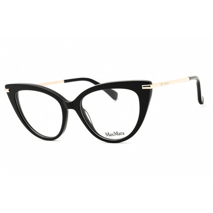 Max Mara Women's Eyeglasses - Shiny Black Acetate Cat Eye Full Rim Frame | MM5145 001 ,