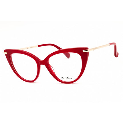 Max Mara Women's Eyeglasses - Shiny Red Acetate Cat Eye Full Rim Frame | MM5145 066 ,