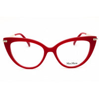 Max Mara Women's Eyeglasses - Shiny Red Acetate Cat Eye Full Rim Frame | MM5145 066 ,