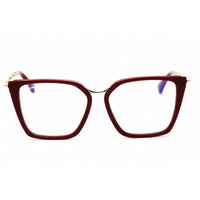 Max Mara Women's Eyeglasses - Shiny Bordeaux Metal Square Full Rim | MM5151-B 069 ,